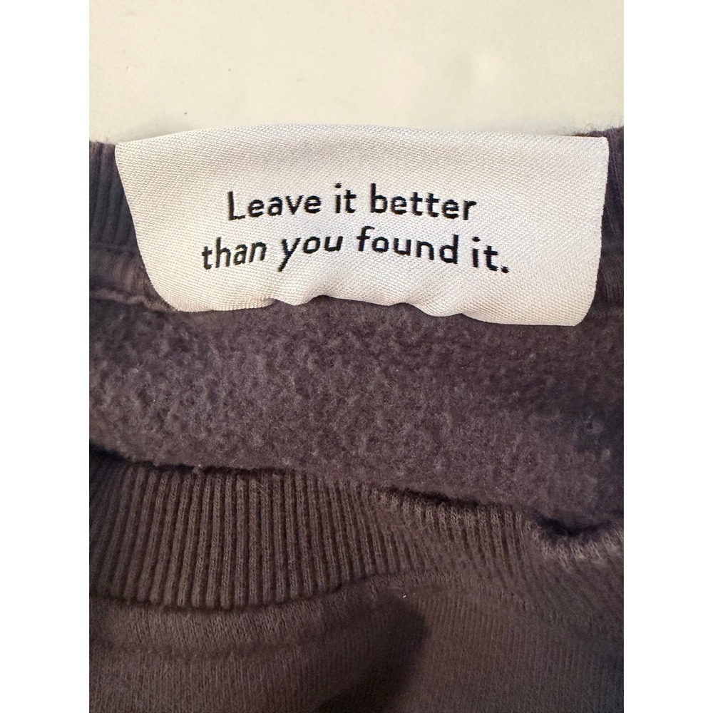 National Parks Project Sweatshirt Men Small Gorp Nature Granola Girl Gray Fleece - Picture 7 of 7